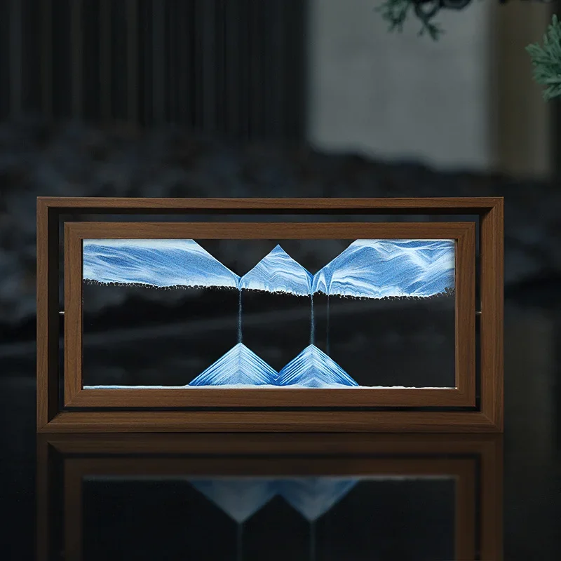 3D Rotatable Sandscape Moving  - đánh giá và giá Engraved Wood Frame