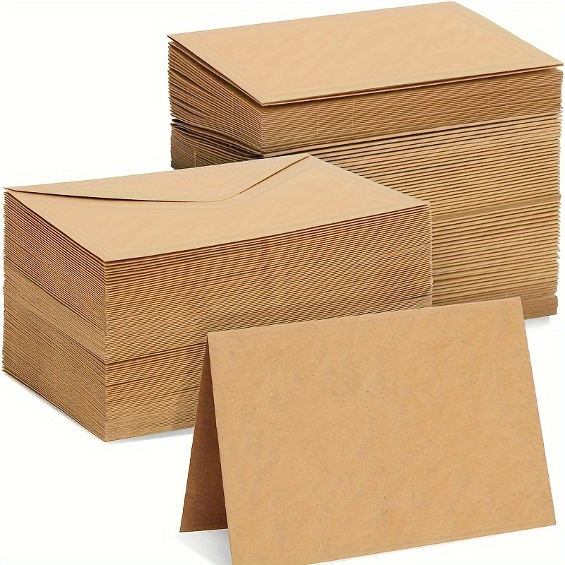 50/100pcs Kraft Paper Envelope - đánh giá và giá Wax Seal Letter Kit