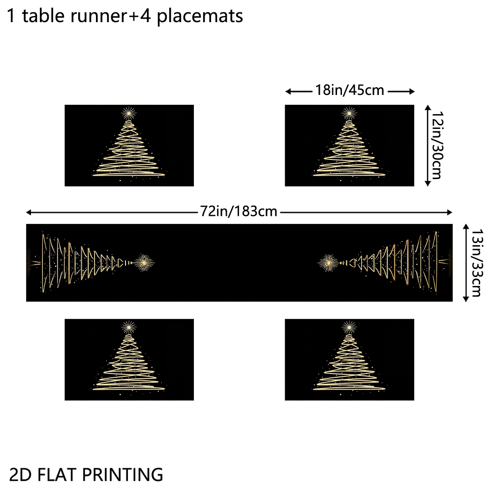 1pc Christmas Theme Golden Tre - đánh giá và giá Family Tree Print