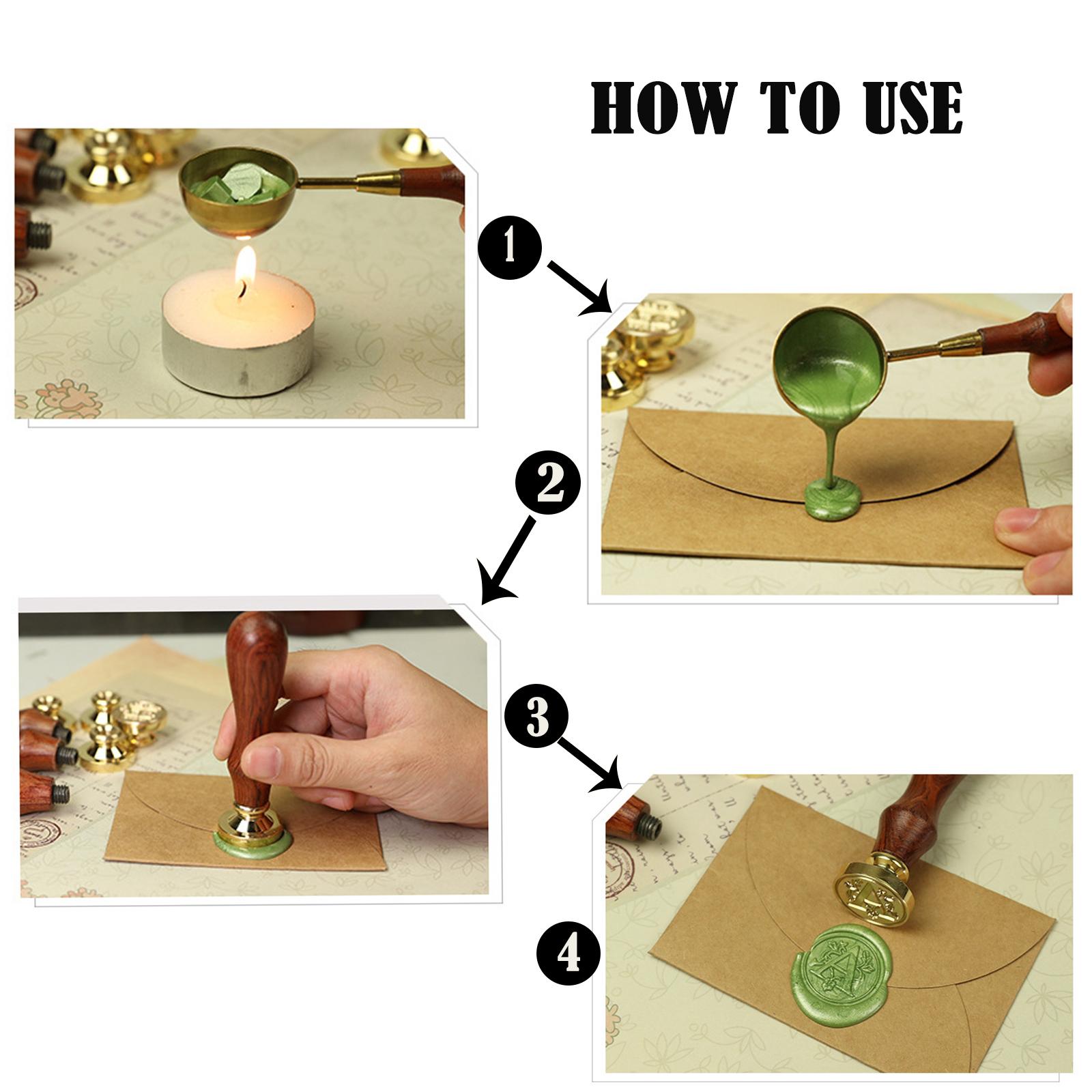 Wooden Handle Letter Seal Wax  - đánh giá và giá Wax Seal Letter Kit