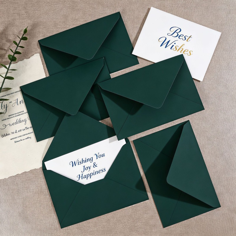 Thick‑textured Green Envelope  - đánh giá và giá Wax Seal Letter Kit